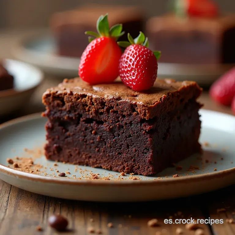 Brownie El Chocolate Es Amor El Secreto Vegano para una Corteza Crujiente y Centro Fundido