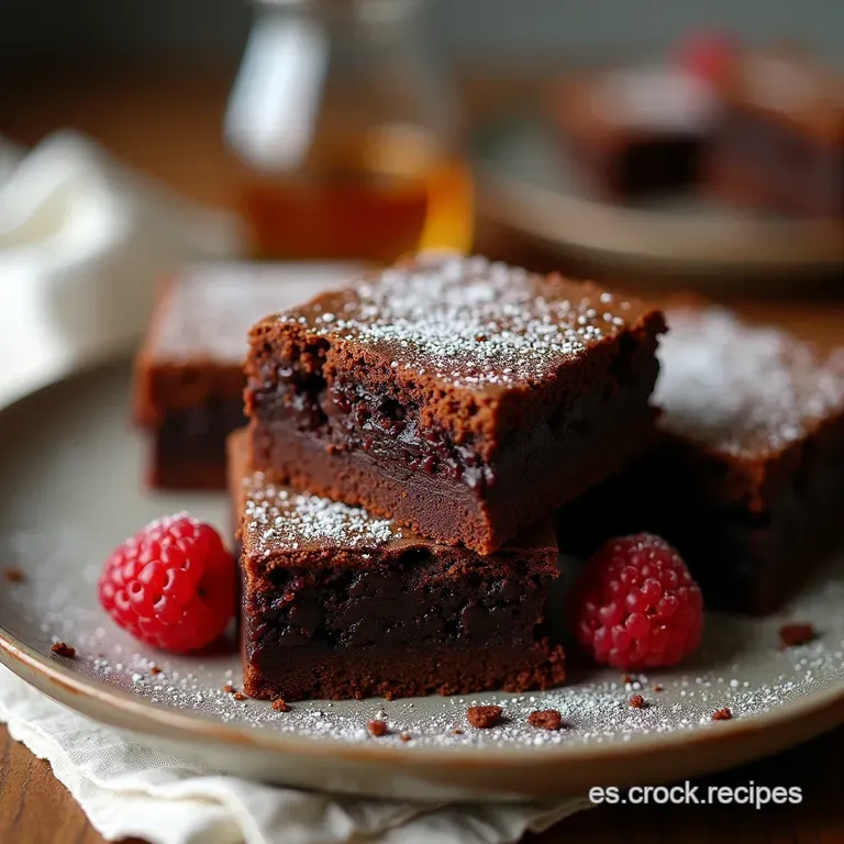 Brownies Momia de Chocolate Intenso Crujientes por Fuera Fundentes por Dentro