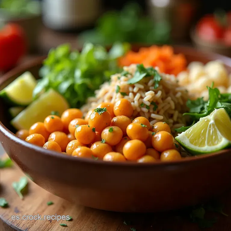 El Rescate Express Buddha Bowl De Garbanzos Crujientes Y Ali&ntilde;o De C&iacute;tricos presentation