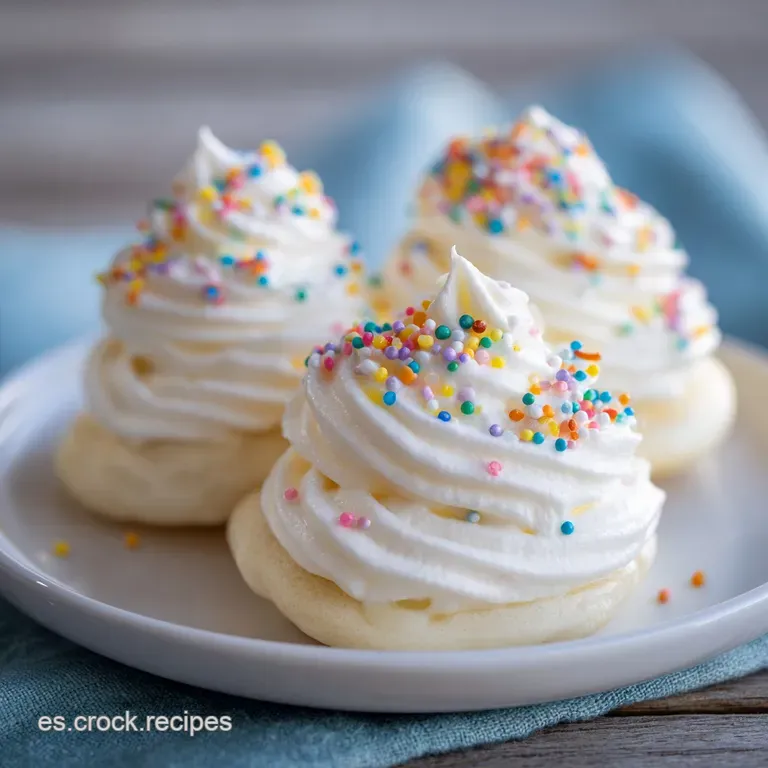 Elegant piped buttercream rosettes adorn a delicate cake. Frosting is smooth and glossy, promising a melt-in-your-mouth te...