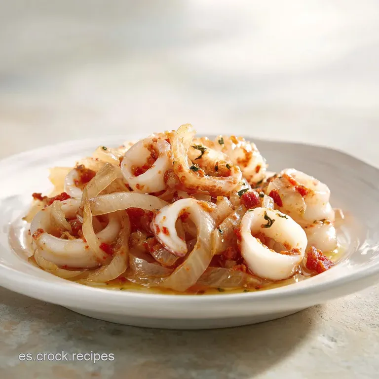 Calamares Encebollados Receta de la Abuela