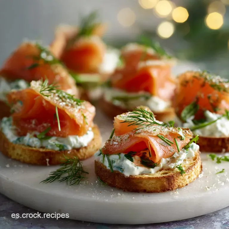 Canap&eacute; F&aacute;cil con Salm&oacute;n y Centeno