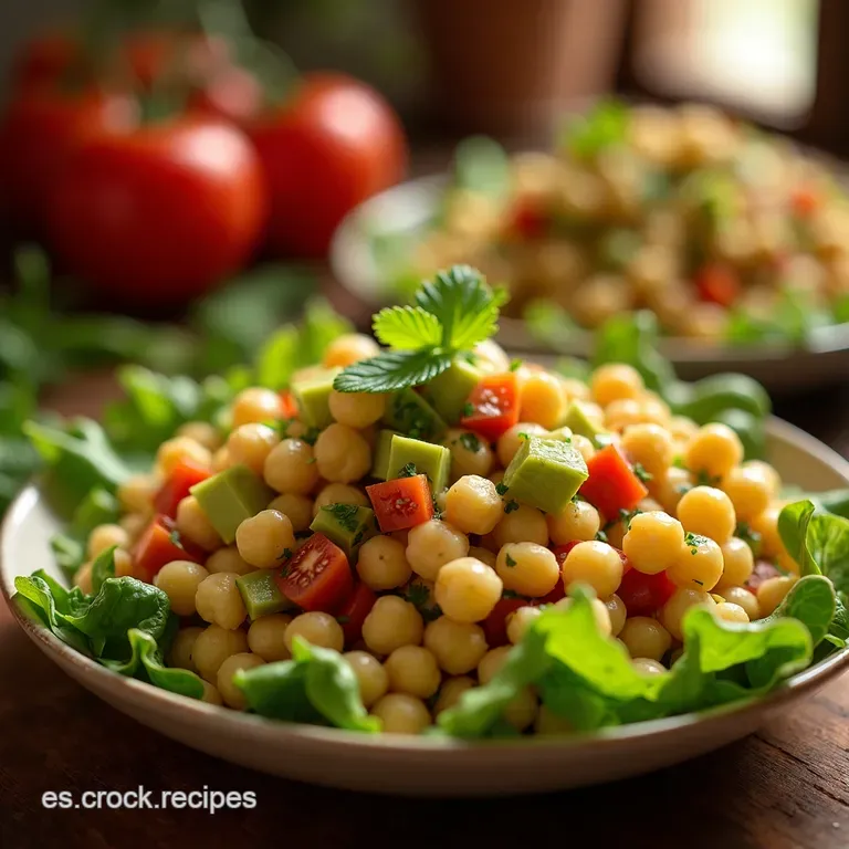 Chickpea Feta Avocado Salad Salud presentation
