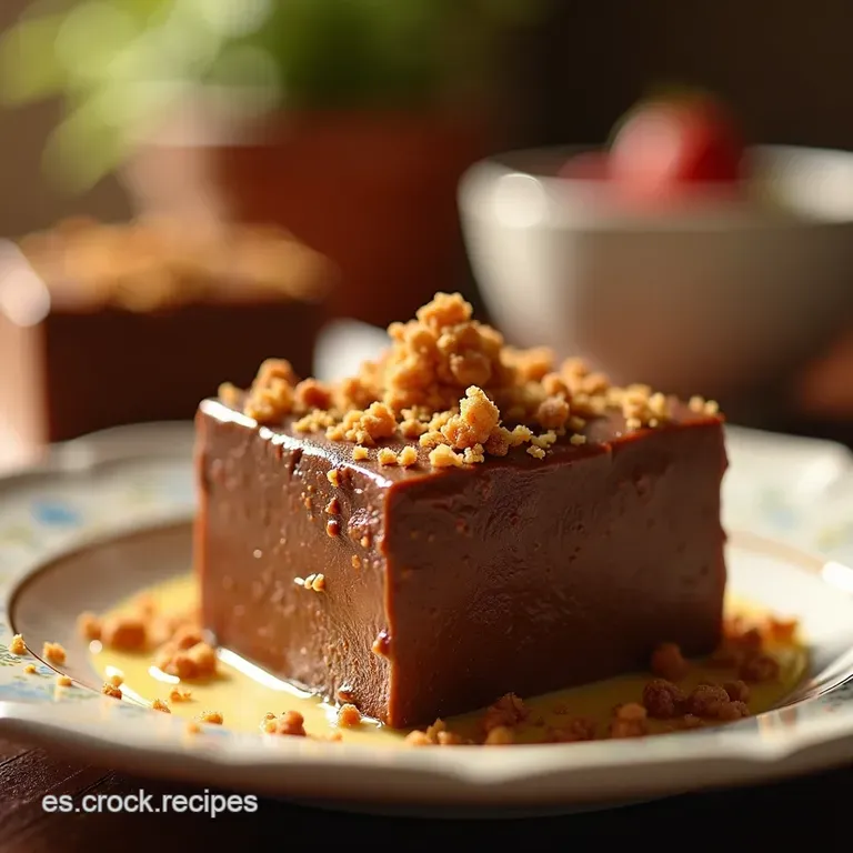 Chocolate Truffle Fudge El Postre De Los Apuros presentation