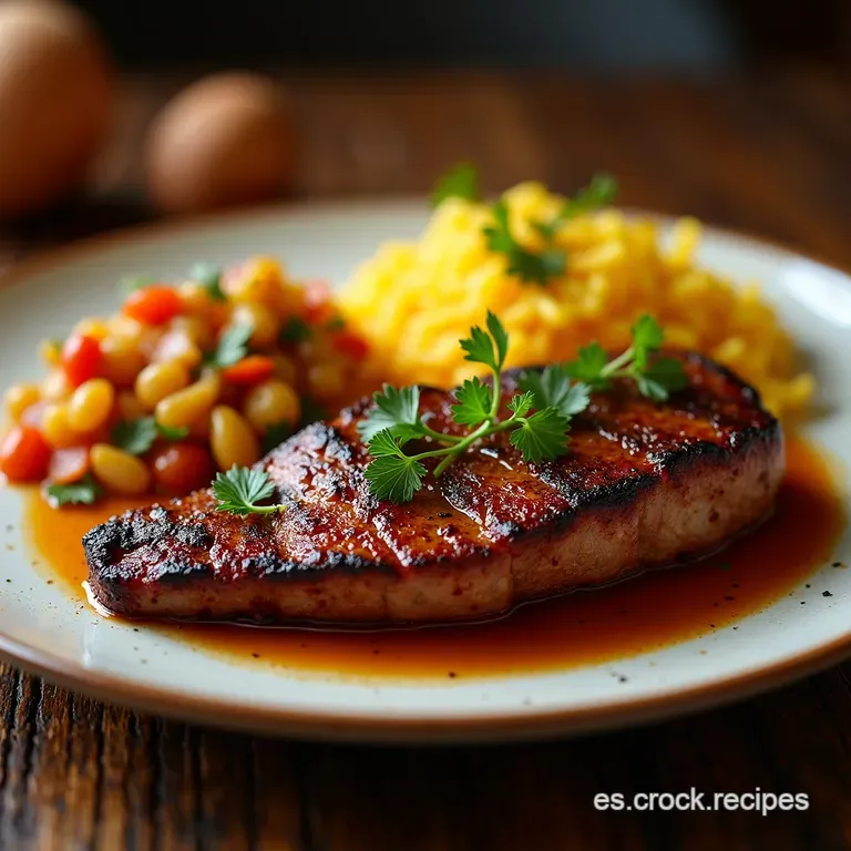 Chuletas de Cerdo con Salsa Normi de Manzana y Sidra
