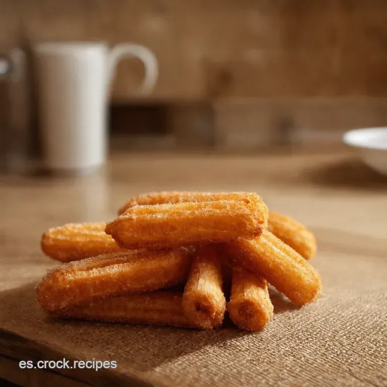 Churros Caseros Crujientes Y Deliciosos presentation