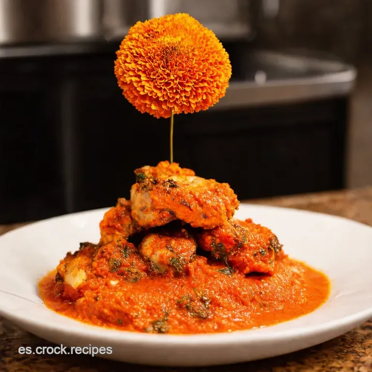 Coliflor Asada Al Piment&oacute;n Con Salsa Romesco presentation