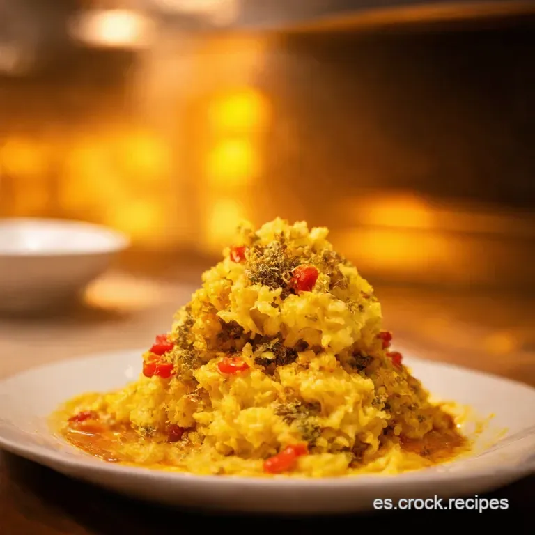 Coliflor Hervida a La Espa&ntilde;ola Un Toque De Piment&oacute;n Y Almendras presentation