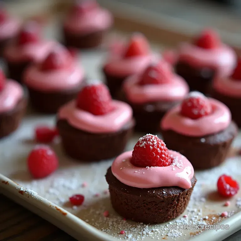 Corazones de Chocolate y Almendra con Ganache de Rosas y Frambuesa