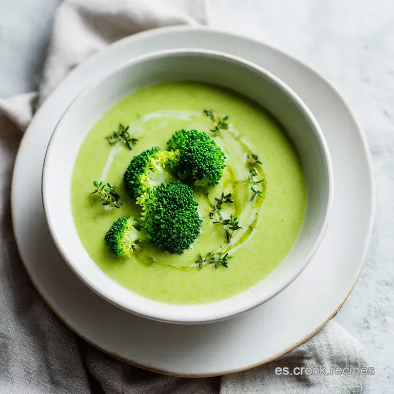 Crema de Br&oacute;coli: Sedosa y Saludable