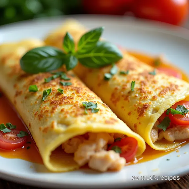 Crepes de Pollo Cremosos a la Reggianito
