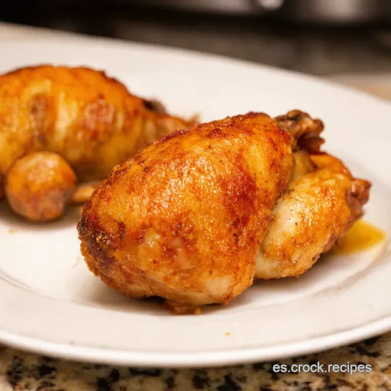 Crujiente Manjar Del Sur Pollo Frito Al Estilo Kentucky presentation