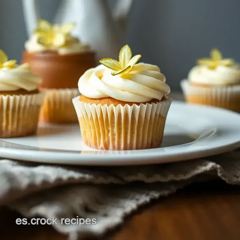 Cupcakes De Vainilla Con Merengue Suizo: Un Cl&aacute;sico Delicioso presentation