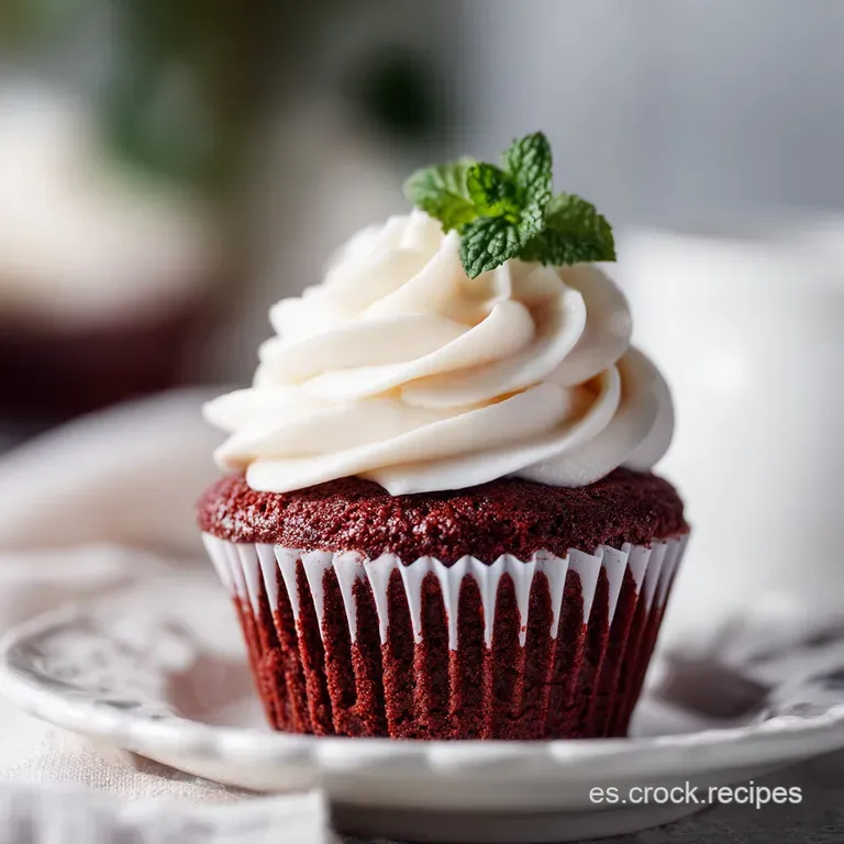 Cupcake Red Velvet con Frosting de Queso Crema