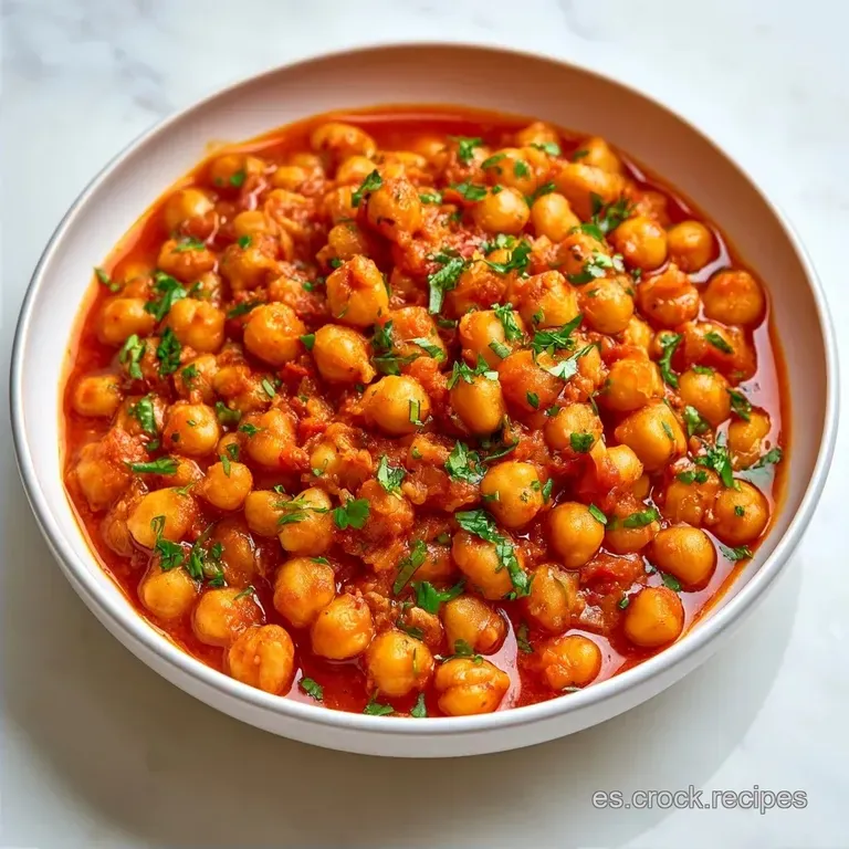 Curry De Garbanzos: Chana Masala Casero