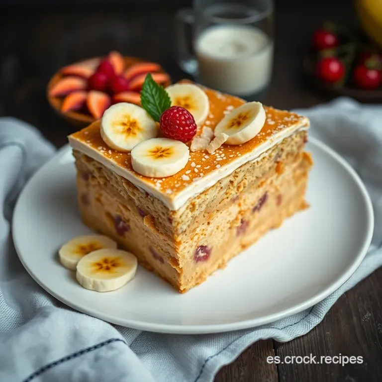 El Bananarama Navide&ntilde;o Pud&iacute;n De Pl&aacute;tano Caramelizado Con Sabor a Fiesta presentation