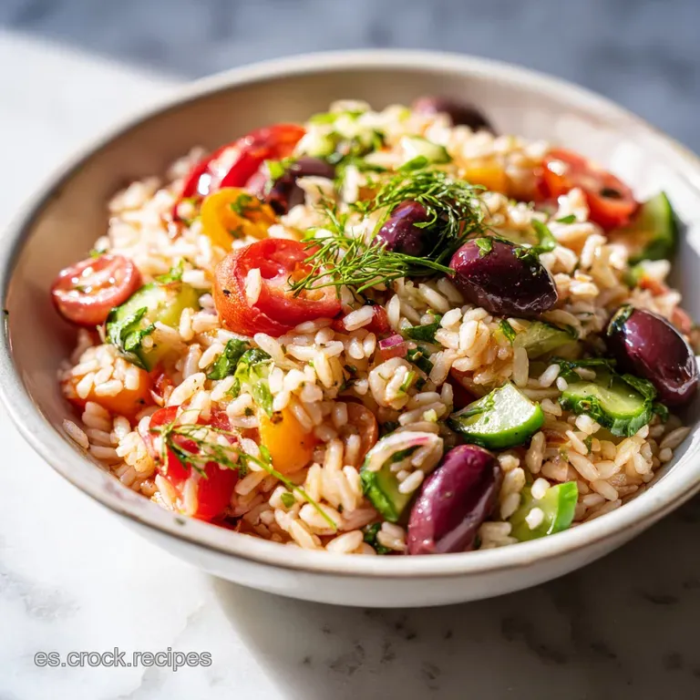 Ensalada de Arroz Mediterr&aacute;nea