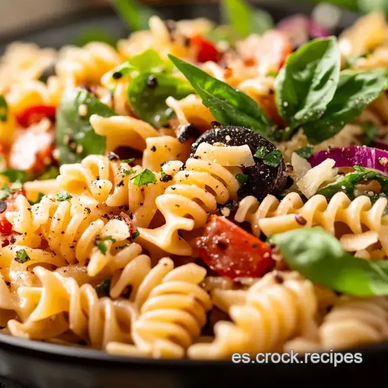 Ensalada de Pasta a la Mediterr&aacute;nea