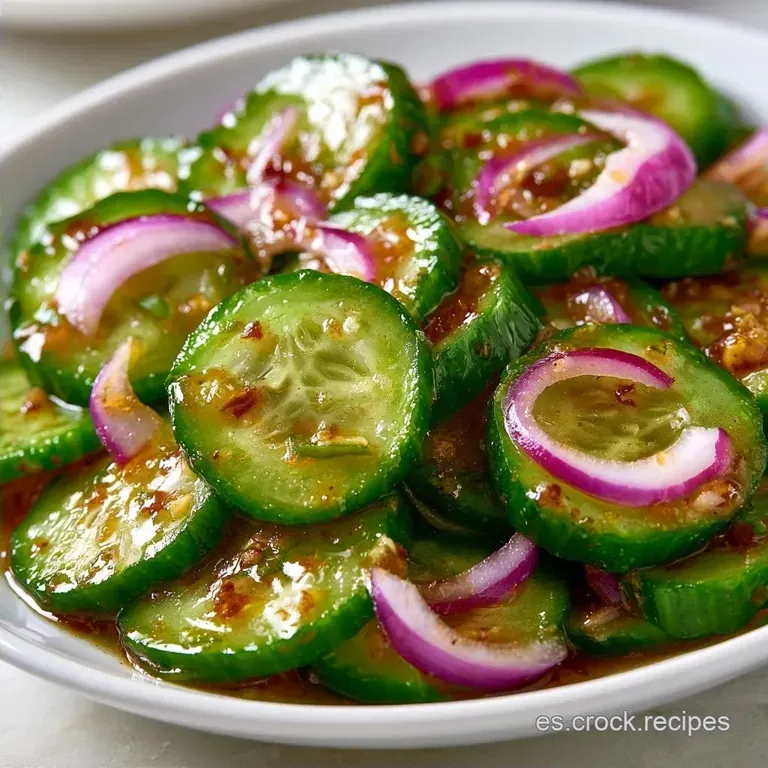 Ensalada De Pepino F&aacute;cil Y R&aacute;pida en 10 Minutos