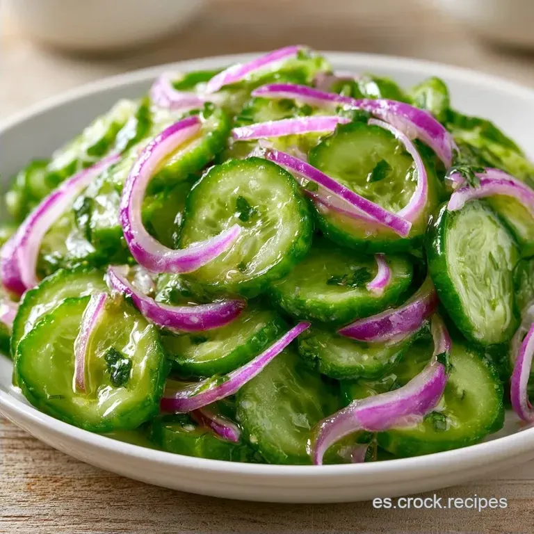 Ensalada De Pepino Sencilla en 15 Minutos