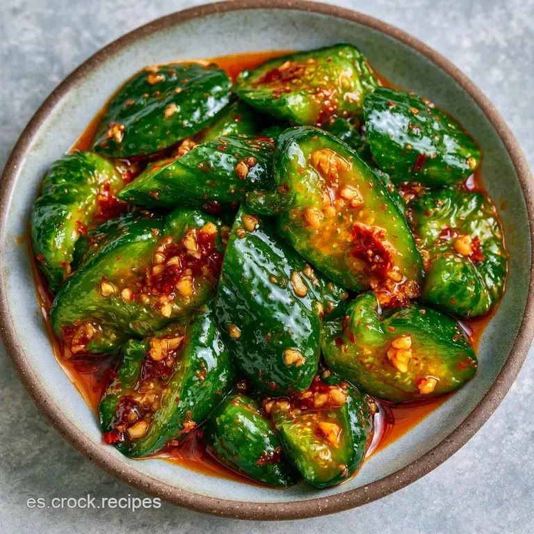 Ensalada de Pepino Sichuan: Crujiente y Picante