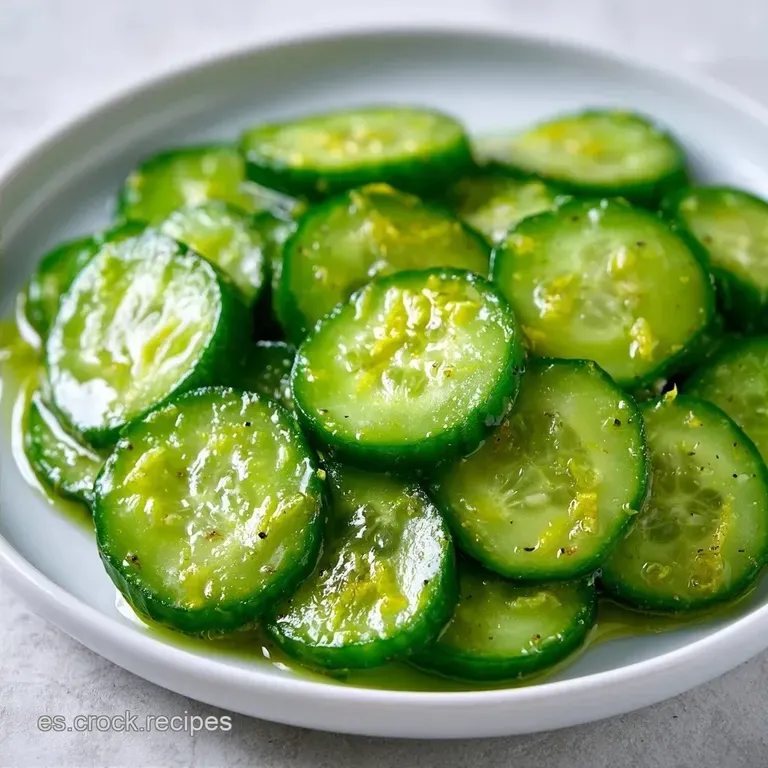 Ensalada De Pepino Con Aceite De Oliva Y Lim&oacute;n