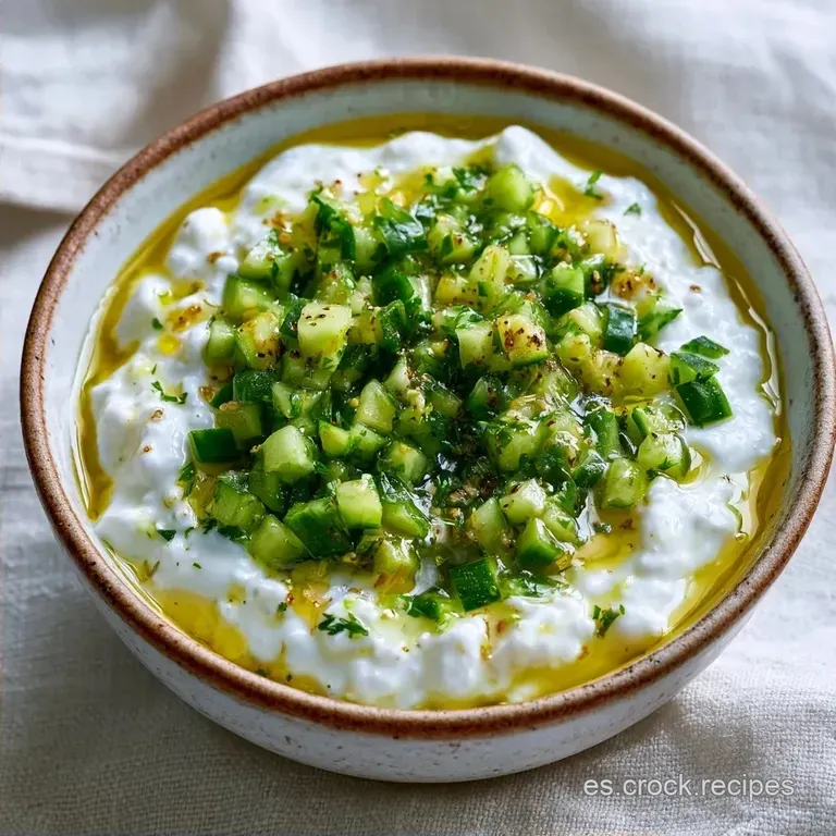 Ensalada de Pepino y Yogur con Yogur Griego