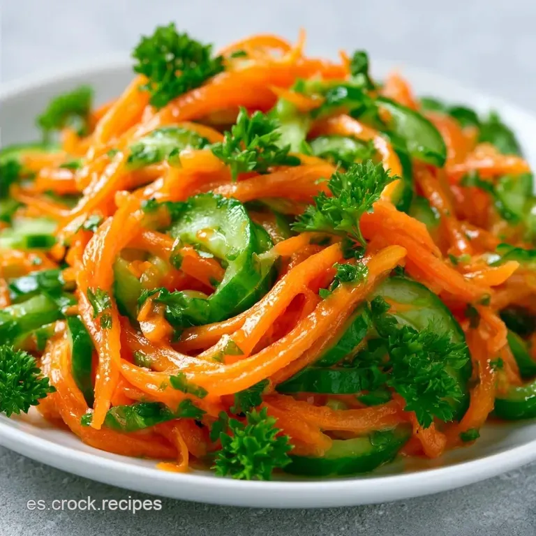 Ensalada de Pepino y Zanahoria Rallada en 25 Minutos