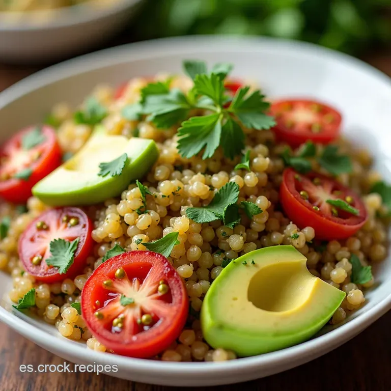Ensalada de Quinoa con Salm&oacute;n y Aguacate