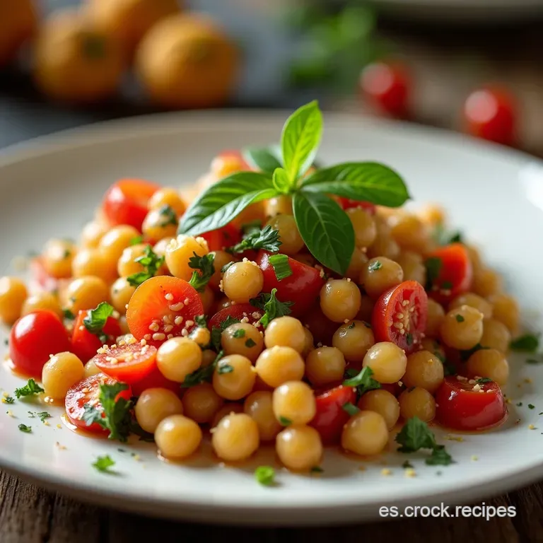El Sol en un Bol Ensalada de Garbanzos Mediterr&aacute;nea Vibrante