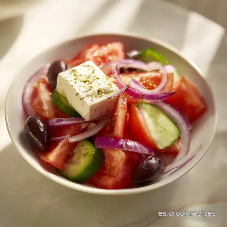 Ensalada Griega Aut&eacute;ntica: Fresca y Nutritiva