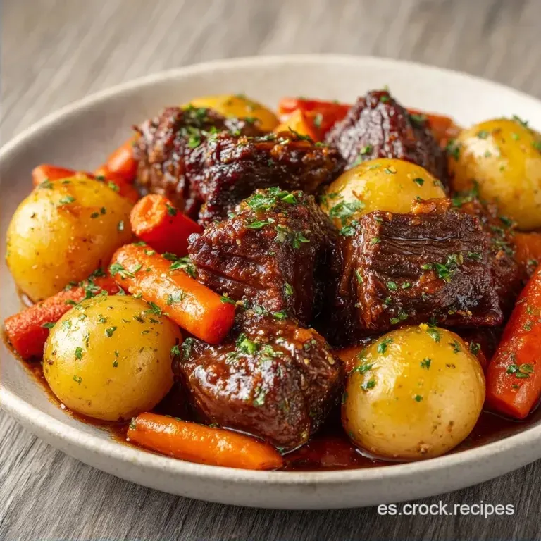 Estofado de Ternera: Cena Olla Lenta