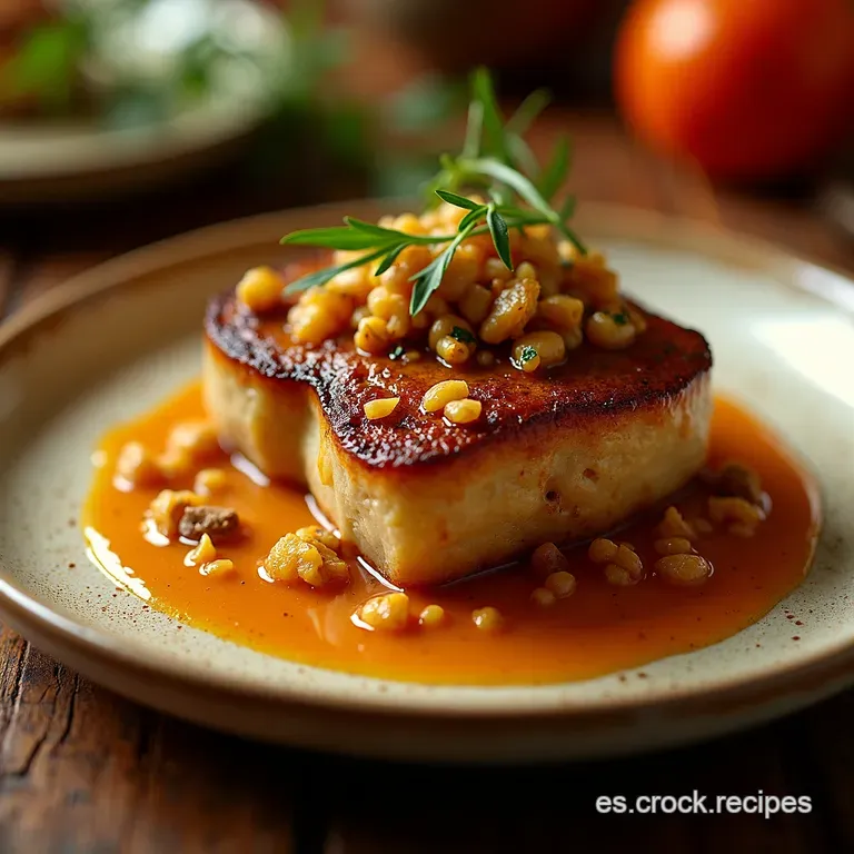 Explosi&oacute;n De Sabor Rulo De Cabra Caramelizado Con Mermelada Y Nueces Crujientes presentation