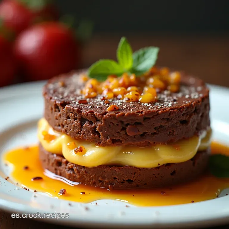 &Eacute;xtasis de Chocolate Tropical Pastel Relleno de Maracuy&aacute;