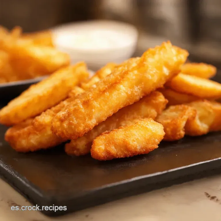 Fish and Chips Crujiente El Cl&aacute;sico Brit&aacute;nico Con Sabor Casero presentation