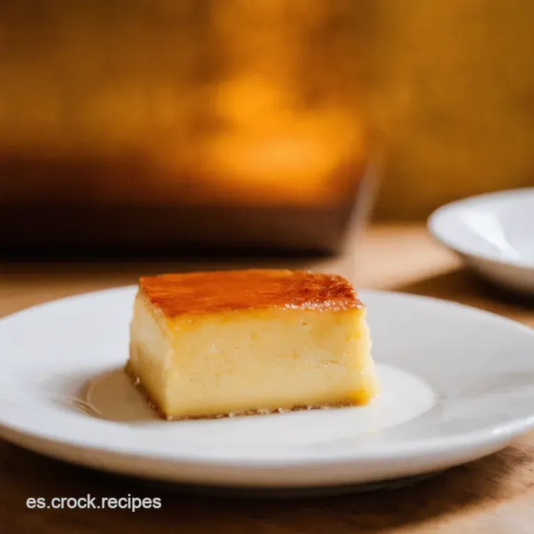 Flan Casero De Vainilla Directo a La Licuadora presentation