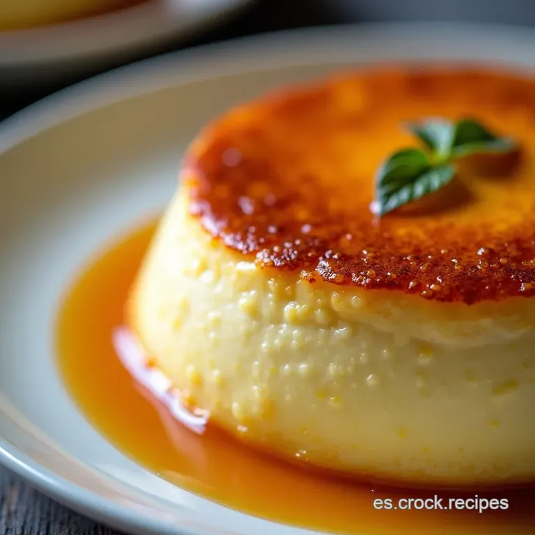 Flan Cremoso de Queso La Maestr&iacute;a de la Textura Sedosa