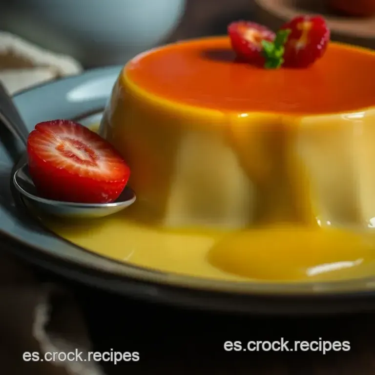 Flan De Leche Condensada: Receta Al Estilo Abuela presentation