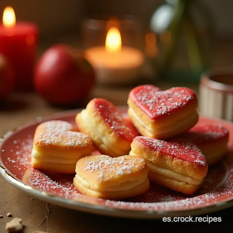 Corazones De Mantequilla Perfectos Galletas Sabl&eacute; Decoradas Para San Valent&iacute;n presentation