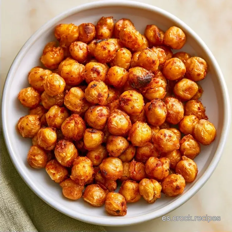 Garbanzos Al Horno Supercrujientes con Pimentón