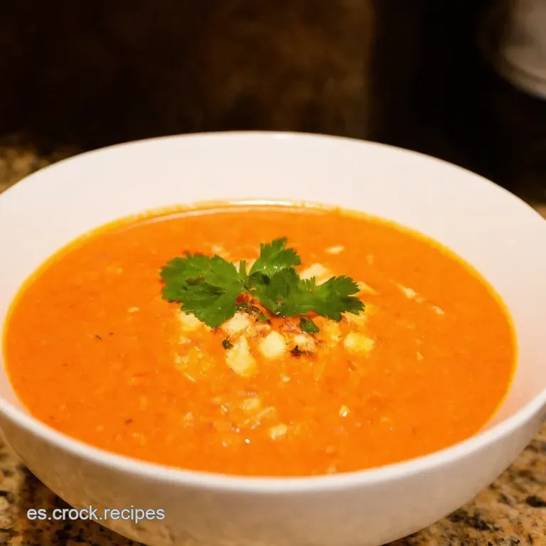 Gazpacho Andaluz Receta Refrescante presentation