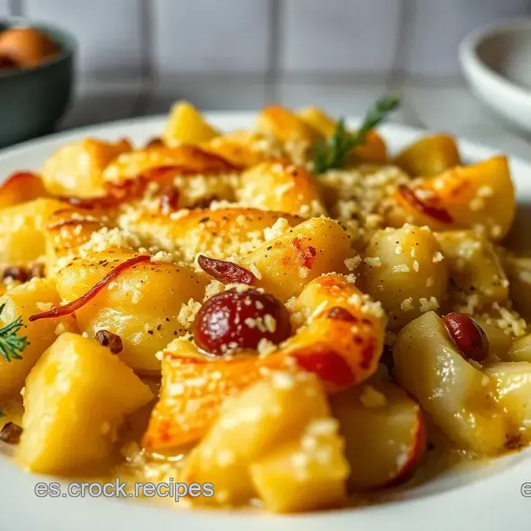 Gratin de Papas con Puerro y Ajo Confitado