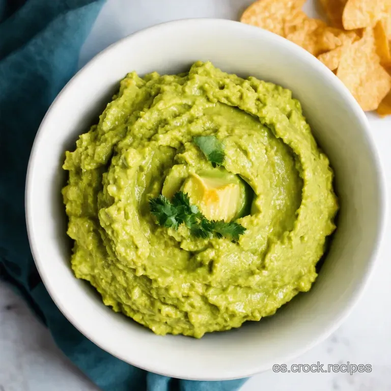 Guacamole Cremoso con Totopos Caseros Una Fiesta de Sabores en Cada Bocado