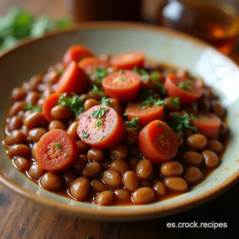 Guiso Brasileiro De Feij&atilde;o Preto E Chorizo Para Marmita presentation