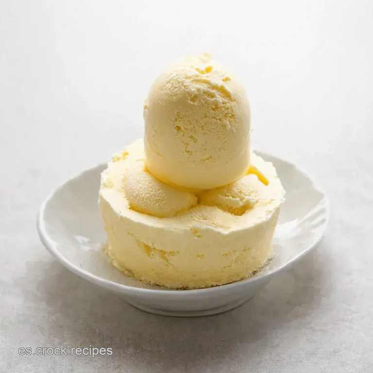 Helado Cremoso de Vainilla con un Toque de Canela