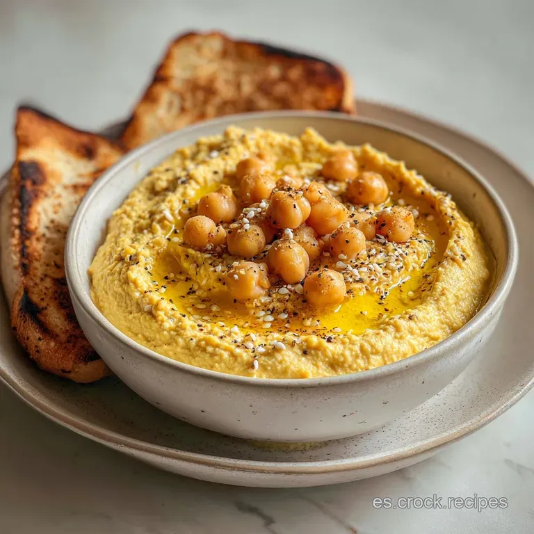 Creamy hummus in a rustic bowl, drizzled with green olive oil, and served with warm pita bread for dipping perfection.