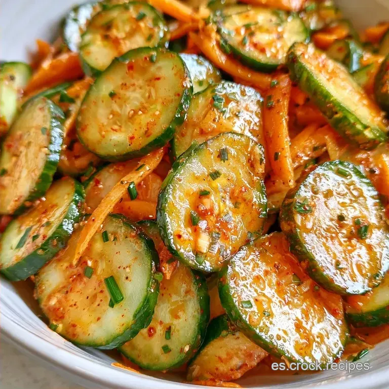 Kimchi de Pepino Coreano Casero