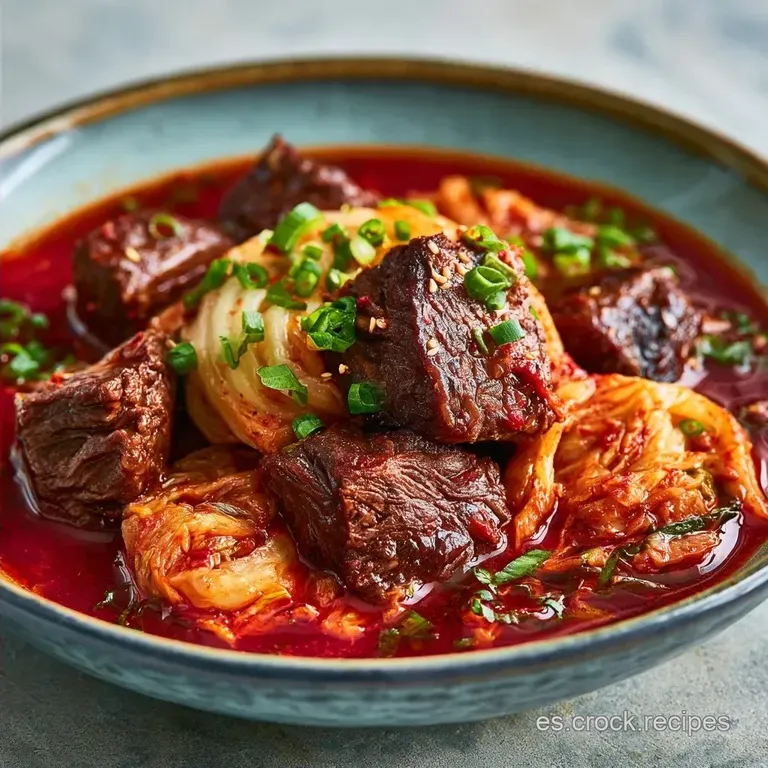 Kimchi Jjigae de Ternera en 38 Minutos
