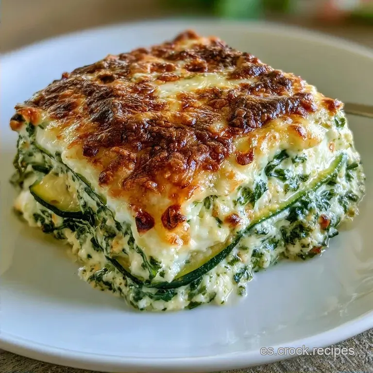 Lasa&ntilde;a De Calabac&iacute;n Saludable Con Ricotta