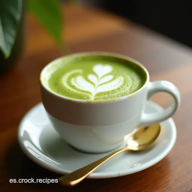 Latte M&aacute;gico de Matcha y Algod&oacute;n de Az&uacute;car